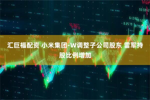 汇巨福配资 小米集团-W调整子公司股东 雷军持股比例增加